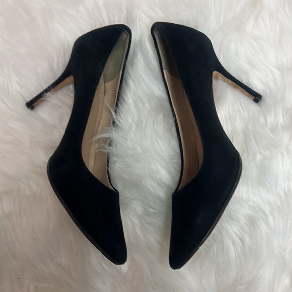 J. Crew Black Suede Everly Pointed Toe Pumps Sz 6.5 BIN 13 - Picture 5 of 10